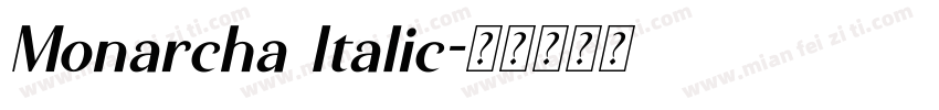 Monarcha Italic字体转换